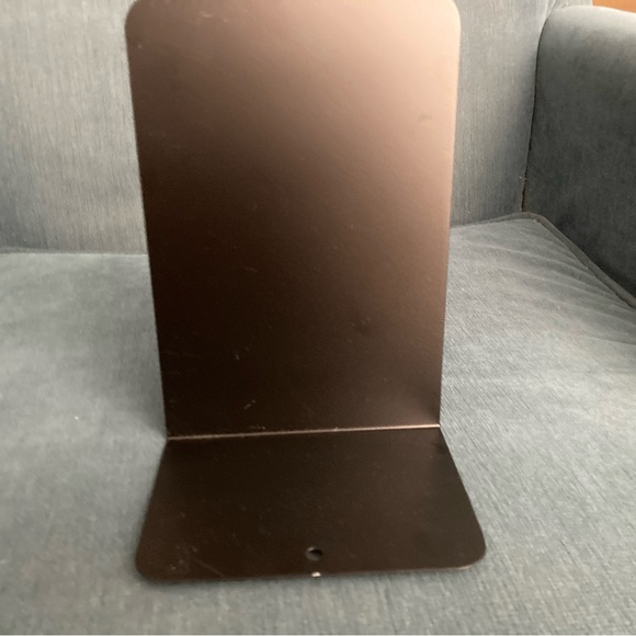 7 3/4” H X 5 1/2”W Black metal Bookends - Picture 2 of 3